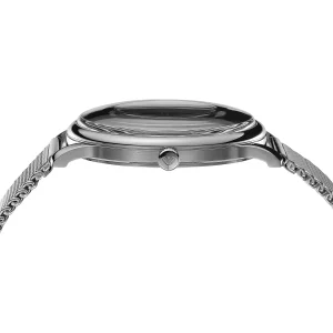 ar11578 emporio armani watch men green dial metal stainless steel silver mesh strap quartz analog minimalist 4
