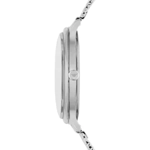 ar11578 emporio armani watch men green dial metal stainless steel silver mesh strap quartz analog minimalist 6 768x768