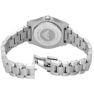 ar11593 emporio armani watch women crystals blue dial metal stainless steel silver strap quartz analog federica 3