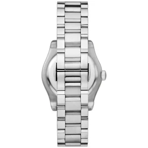 ar11593 emporio armani watch women crystals blue dial metal stainless steel silver strap quartz analog federica 5