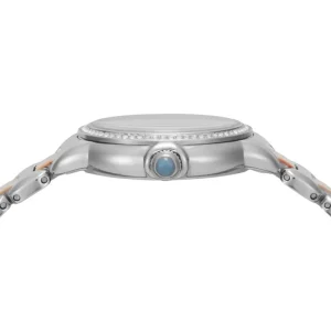 ar11597 emporio armani watch women crystals two tone blue dial metal stainless steel silver rose gold strap quartz analog mia 4 768x768