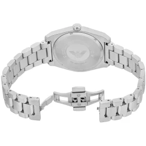 ar11621 emporio armani watch men green dial metal stainless steel silver strap quartz analog federico 3
