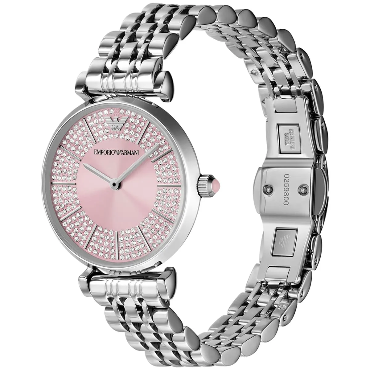 ar11686 emporio armani watch women crystals pink dial metal stainless steel silver strap quartz analog gianni t bar 2 ar11686 emporio armani watch women crystals pink dial metal stainless steel silver strap quartz analog gianni t bar 2