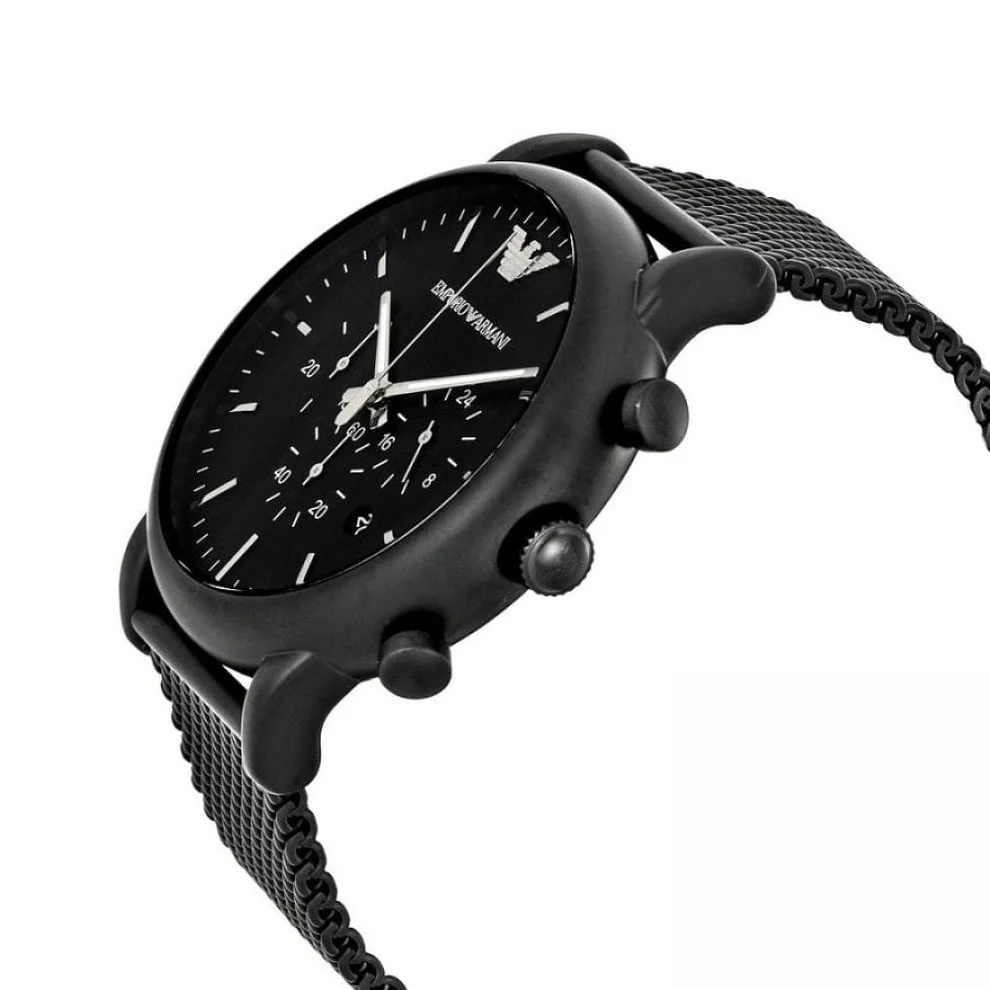 emporio armani ar1968 black dial chronograph mens watch 843306 emporio armani ar1968 black dial chronograph mens watch 843306