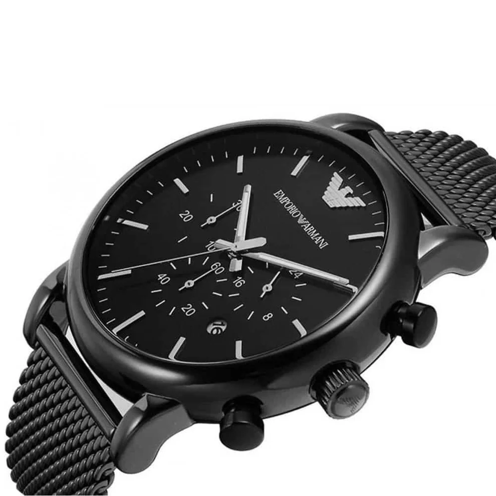 emporio armani ar1968 black dial chronograph mens watch 881096 emporio armani ar1968 black dial chronograph mens watch 881096
