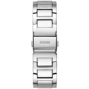 gw0464l1 guess watch women crystals silver dial metal stainless steel strap quartz battery analog crystal queen 5