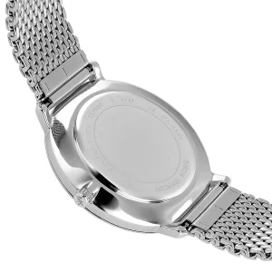 mk4338 michael kors watch women silver dial metal stainless steel mesh strap quartz battery analog three hand pyper 7