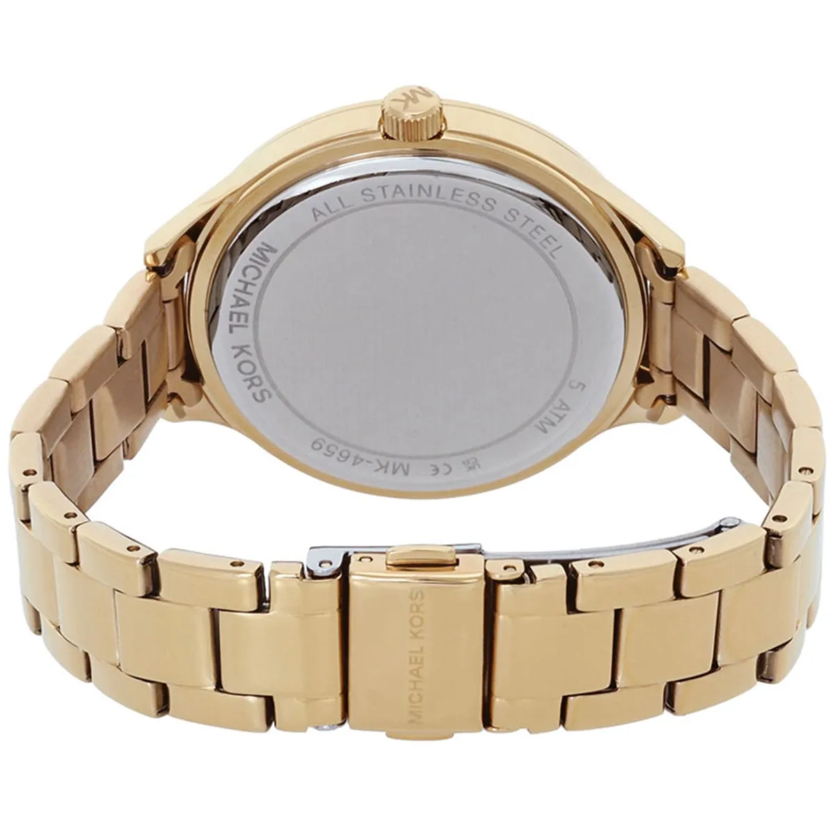 mk4659 michael kors watch women mk logo crystals gold dial metal stainless steel golden strap quartz battery analog three hand runway 6 mk4659 michael kors watch women mk logo crystals gold dial metal stainless steel golden strap quartz battery analog three hand runway 6