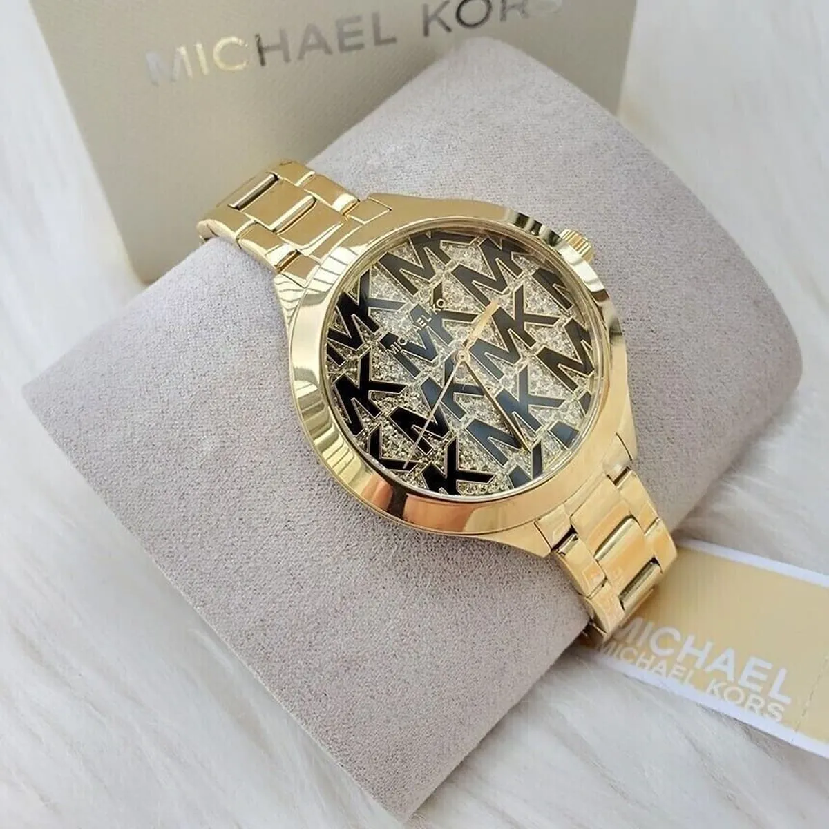 mk4659 michael kors watch women mk logo crystals gold dial metal stainless steel golden strap quartz battery analog three hand runway 7 mk4659 michael kors watch women mk logo crystals gold dial metal stainless steel golden strap quartz battery analog three hand runway 7