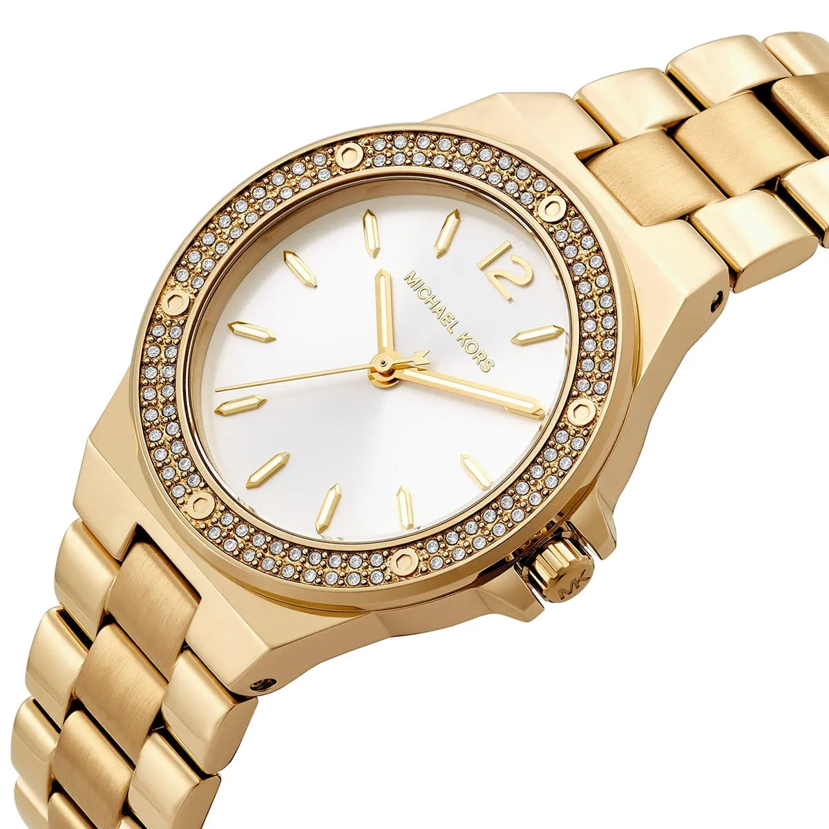 mk7278 michael kors watch women crystals white dial metal stainless steel gold strap quartz battery analog three hand lennox 2 mk7278 michael kors watch women crystals white dial metal stainless steel gold strap quartz battery analog three hand lennox 2
