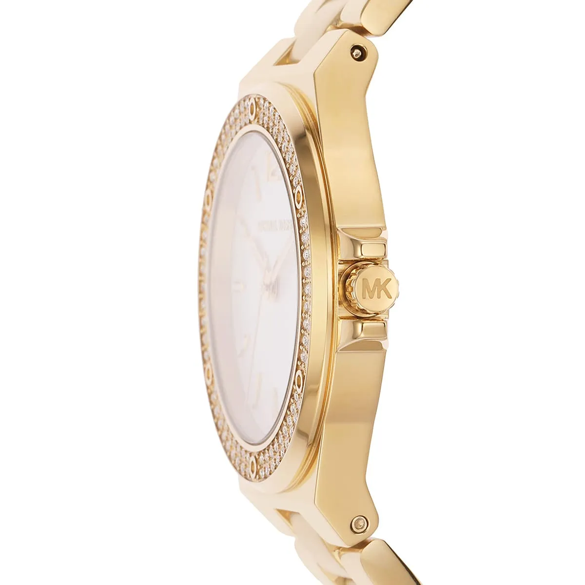 mk7278 michael kors watch women crystals white dial metal stainless steel gold strap quartz battery analog three hand lennox 4 mk7278 michael kors watch women crystals white dial metal stainless steel gold strap quartz battery analog three hand lennox 4