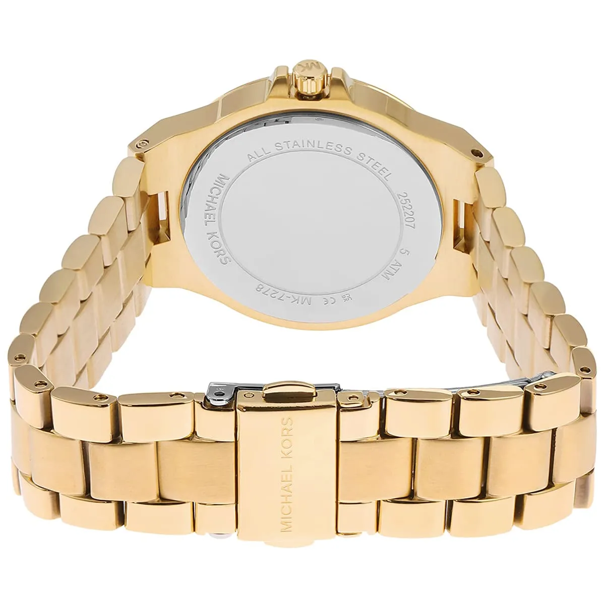 mk7278 michael kors watch women crystals white dial metal stainless steel gold strap quartz battery analog three hand lennox 9 mk7278 michael kors watch women crystals white dial metal stainless steel gold strap quartz battery analog three hand lennox 9