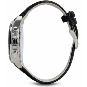1513087 hugo boss watch men black leather driver nylon 3