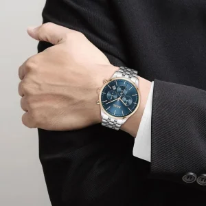 1514158 hugo boss watch men blue dial stainless steel metal silver strap quartz battery analog chronograph avery 5 1024x1024