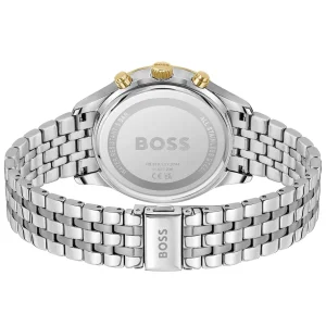1514159 hugo boss watch men green dial stainless steel metal silver strap quartz battery analog chronograph avery 3