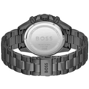 1514258 hugo boss watch 10bar 330ft men two tone black dial metal stainless steel strap quartz battery analog chronograph admiral 3