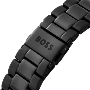 1514258 hugo boss watch 10bar 330ft men two tone black dial metal stainless steel strap quartz battery analog chronograph admiral 5
