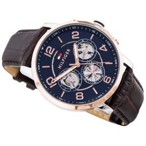 1791290 tommy hilfiger watch men brown leather keagan 4 (1)