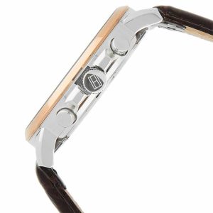 1791290 tommy hilfiger watch men brown leather keagan 8