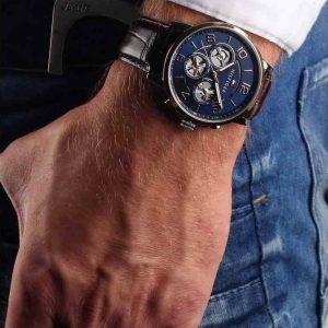 1791290 tommy hilfiger watch men brown leather keagan hand 11 (1)