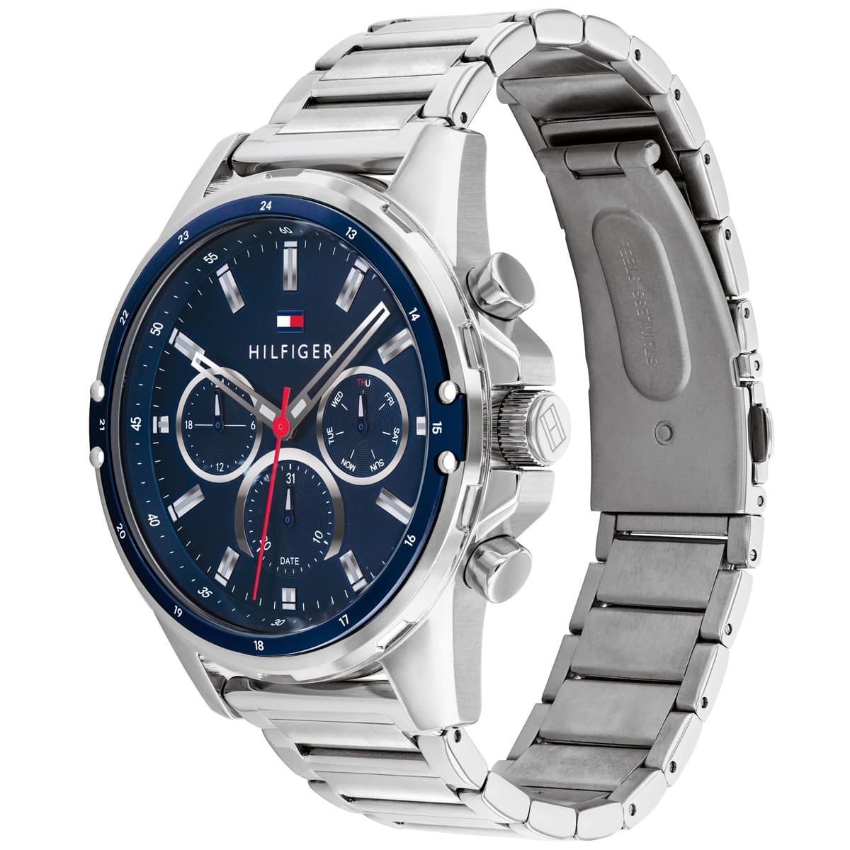 1791788 tommy hilfiger watch men blue dial stainless steel metal silver strap quartz analog day date month mason 2 1791788 tommy hilfiger watch men blue dial stainless steel metal silver strap quartz analog day date month mason 2