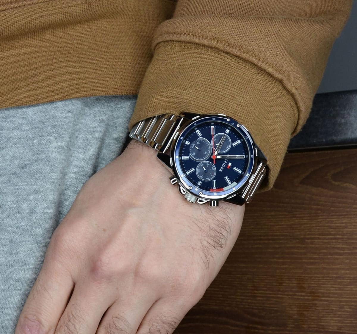 1791788 tommy hilfiger watch men blue dial stainless steel metal silver strap quartz analog day date month mason 7 1791788 tommy hilfiger watch men blue dial stainless steel metal silver strap quartz analog day date month mason 7
