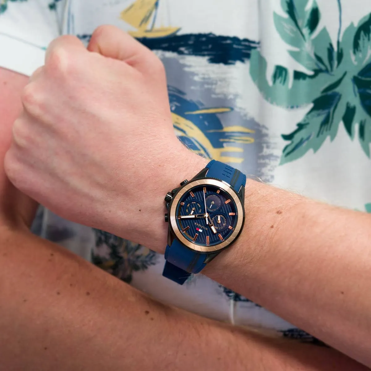 1791860 tommy hilfiger watch men blue dial rubber strap quartz battery analog aiden 8 1791860 tommy hilfiger watch men blue dial rubber strap quartz battery analog aiden 8