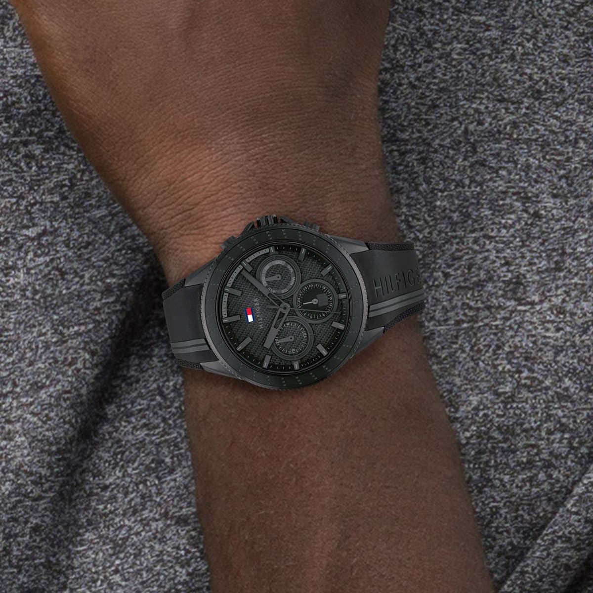 1791861 tommy hilfiger watch men black dial rubber strap quartz battery analog monthly weekly date aiden 12 1791861 tommy hilfiger watch men black dial rubber strap quartz battery analog monthly weekly date aiden 12