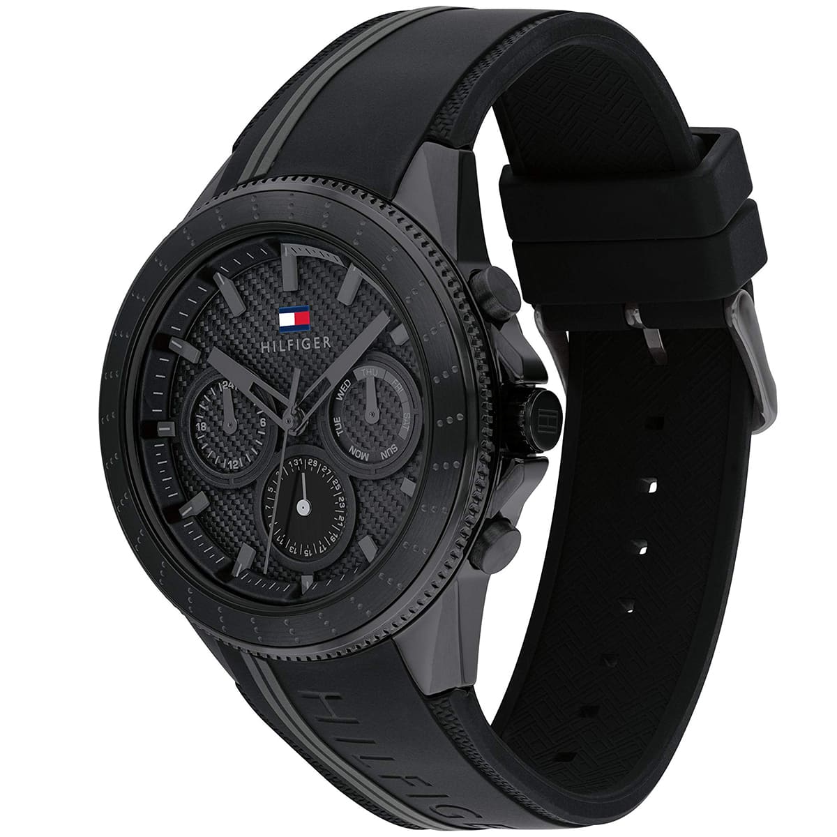 1791861 tommy hilfiger watch men black dial rubber strap quartz battery analog monthly weekly date aiden 3 1791861 tommy hilfiger watch men black dial rubber strap quartz battery analog monthly weekly date aiden 3