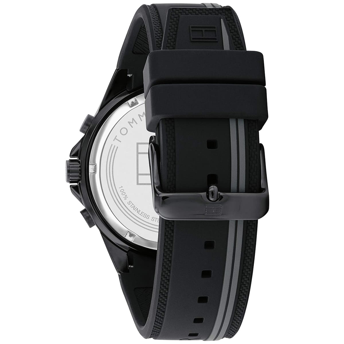 1791861 tommy hilfiger watch men black dial rubber strap quartz battery analog monthly weekly date aiden 4 1791861 tommy hilfiger watch men black dial rubber strap quartz battery analog monthly weekly date aiden 4