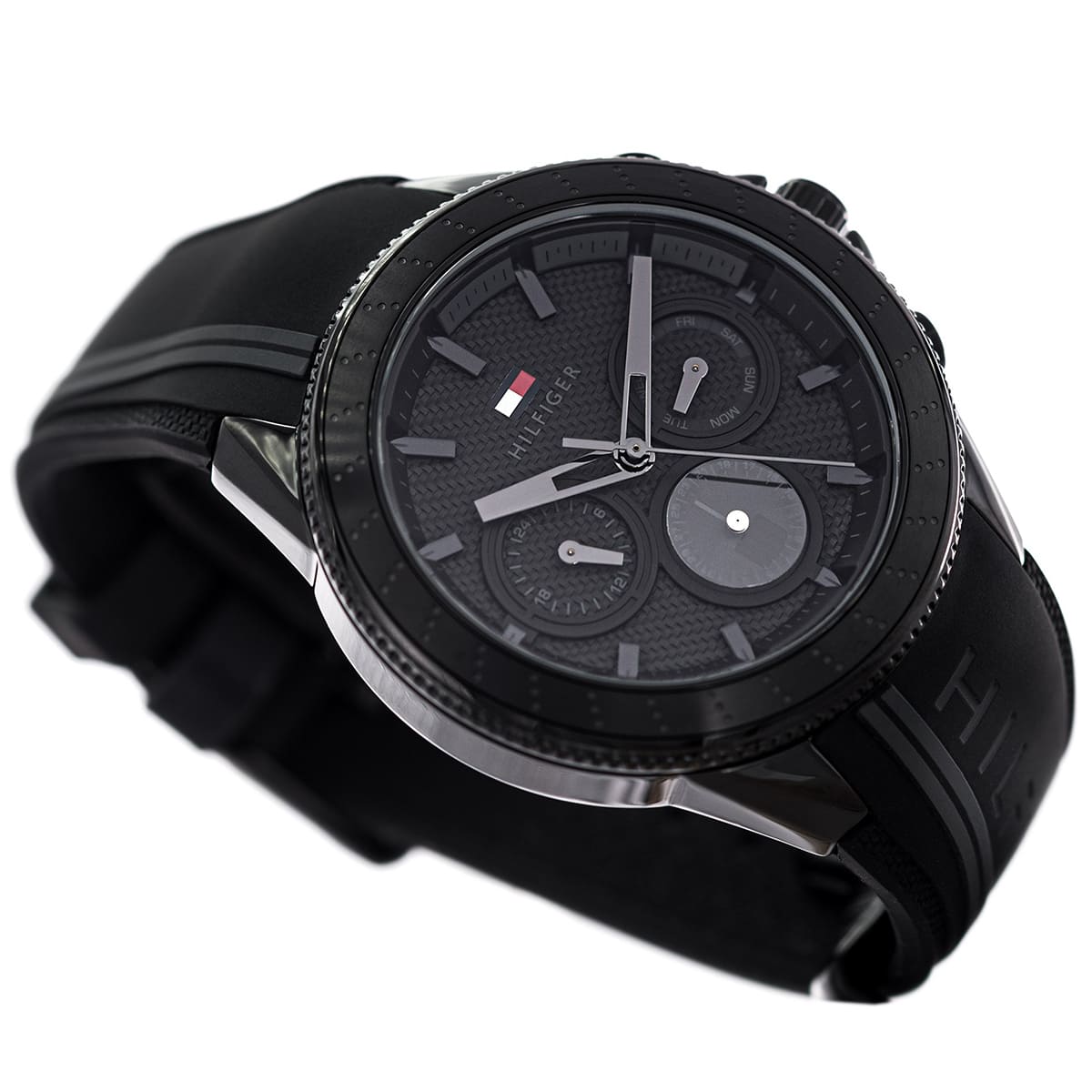 1791861 tommy hilfiger watch men black dial rubber strap quartz battery analog monthly weekly date aiden 7 1791861 tommy hilfiger watch men black dial rubber strap quartz battery analog monthly weekly date aiden 7