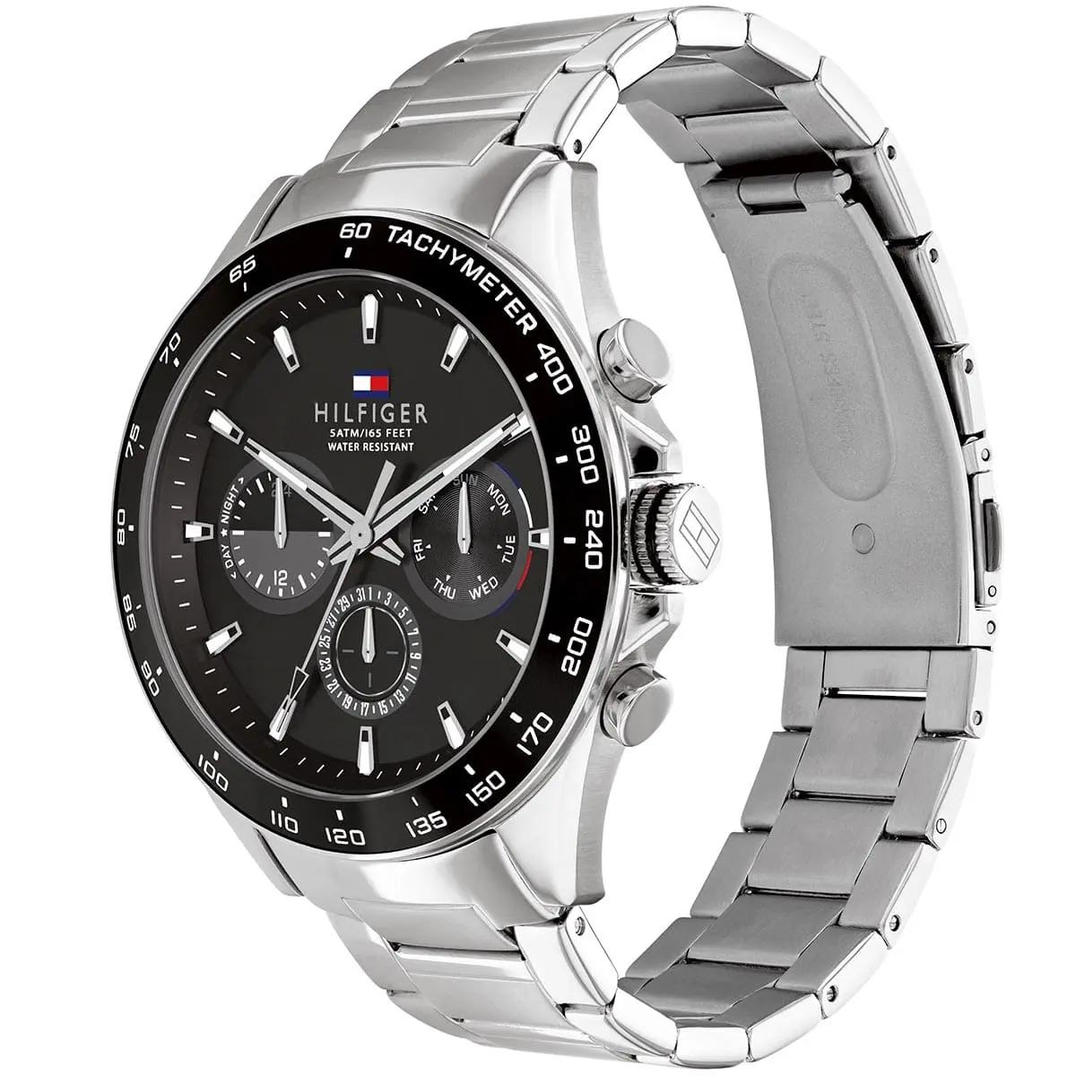 1791967 tommy hilfiger watch men black dial metal stainless steel silver strap quartz analog chronograph 5atm 165feet water resistant owen 2 1791967 tommy hilfiger watch men black dial metal stainless steel silver strap quartz analog chronograph 5atm 165feet water resistant owen 2
