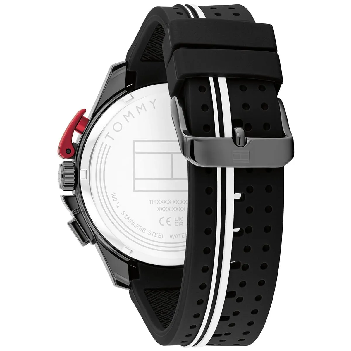 1792168 tommy hilfiger watch chronograph men black dial rubber strap quartz analog bank 3 1792168 tommy hilfiger watch chronograph men black dial rubber strap quartz analog bank 3