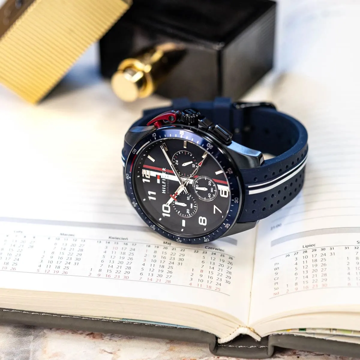 1792169 tommy hilfiger watch chronograph men blue dial rubber strap quartz analog bank 5 1792169 tommy hilfiger watch chronograph men blue dial rubber strap quartz analog bank 5