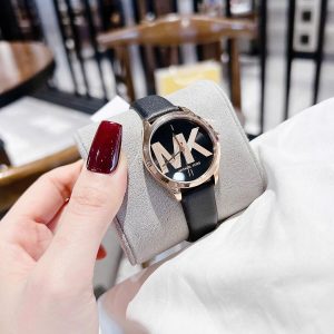 dong ho nu michael kors mk2860 day da den mat den vo rose size 33mm 10