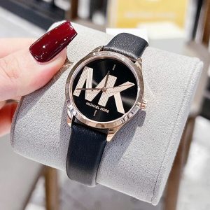 dong ho nu michael kors mk2860 day da den mat den vo rose size 33mm 7