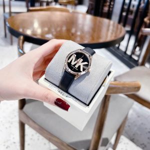 dong ho nu michael kors mk2860 day da den mat den vo rose size 33mm 8