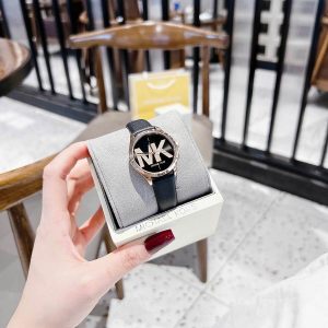dong ho nu michael kors mk2860 day da den mat den vo rose size 33mm 9
