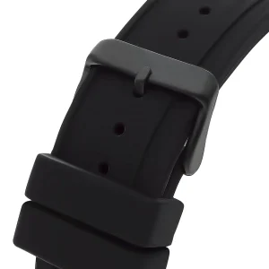 gw0263g4 guess watch men black dial rubber strap quartz battery analog momentum 4