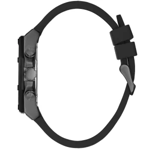 gw0263g4 guess watch men black dial rubber strap quartz battery analog momentum 6
