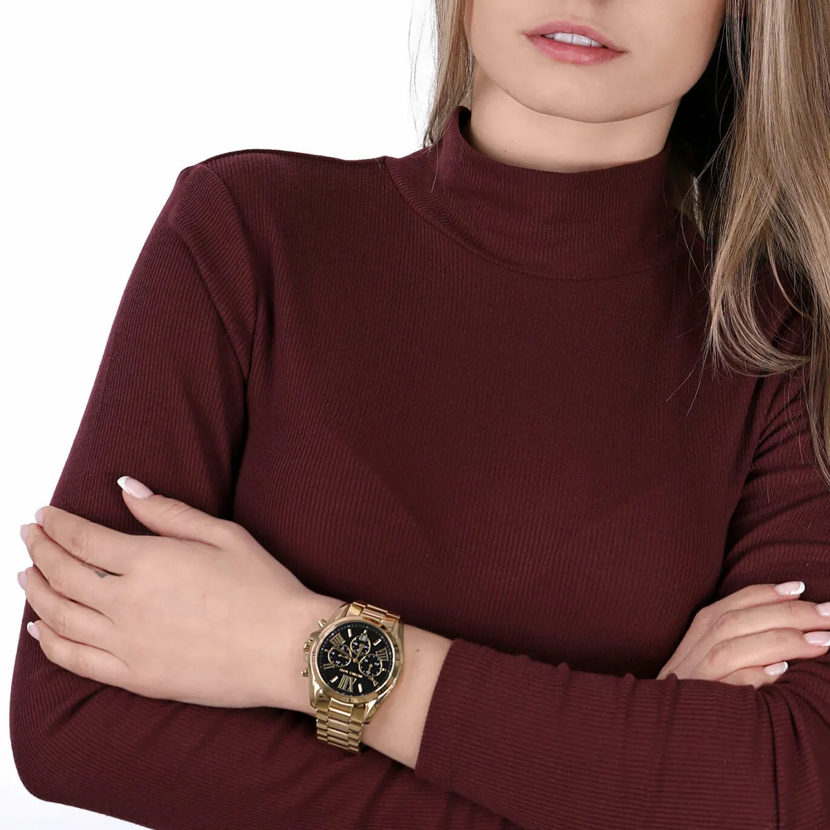 mk5739 michael kors watch women black dial metal stainless steel gold strap quartz battery analog chronograph bradshaw 13 mk5739 michael kors watch women black dial metal stainless steel gold strap quartz battery analog chronograph bradshaw 13