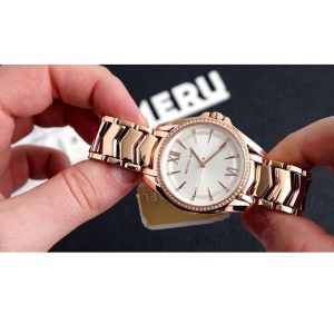 mk6694 michael kors watch women rose gold metal whitney three hand 4