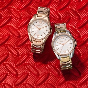 mk6694 michael kors watch women rose gold metal whitney three hand 5