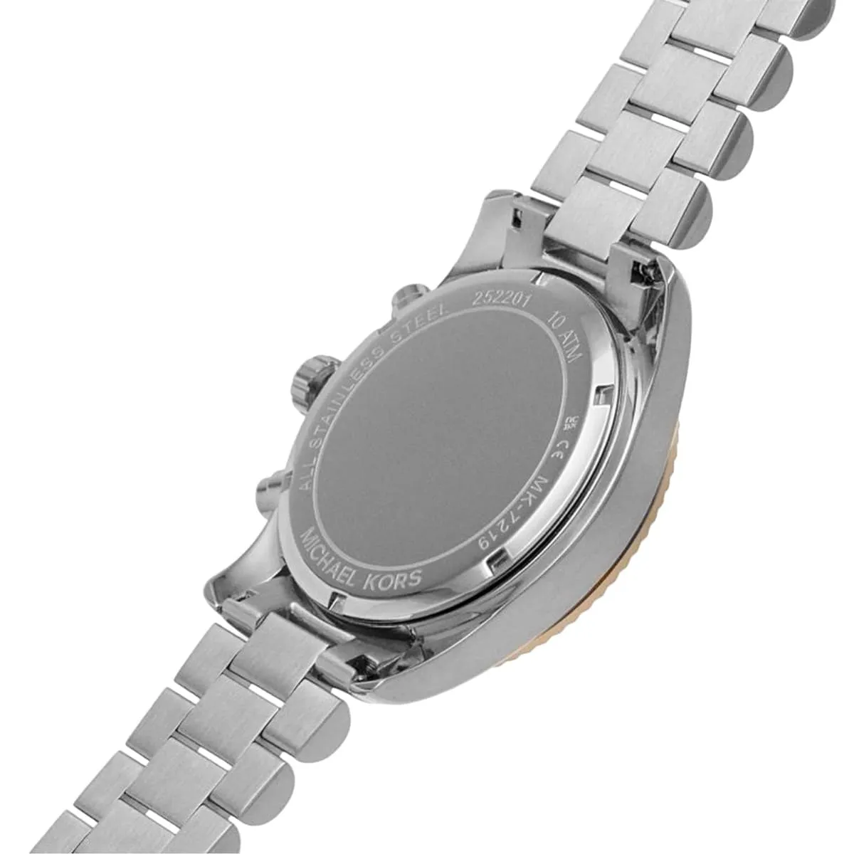 mk7219 michael kors watch women mother of pearl rose gold dial metal stainless steel silver two tone strap quartz battery analog chronograph lexington 8 mk7219 michael kors watch women mother of pearl rose gold dial metal stainless steel silver two tone strap quartz battery analog chronograph lexington 8
