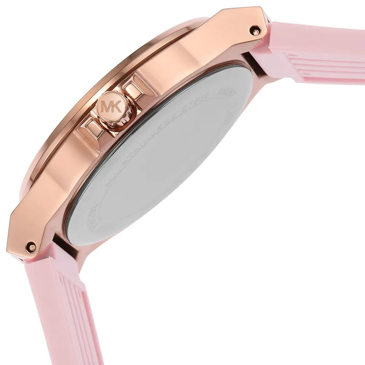 mk7282 michael kors watch women rose gold dial rubber pink strap quartz battery analog three hand crystals lennox 6 mk7282 michael kors watch women rose gold dial rubber pink strap quartz battery analog three hand crystals lennox 6