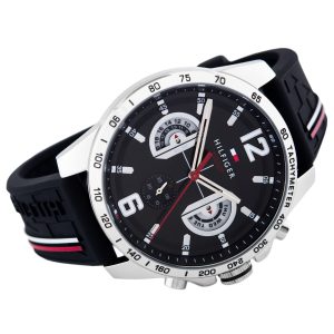 tommy hilfiger mens black sports watch 1791473 2