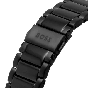 1514001 hugo boss watch men black dial metal stainless strap quartz battery analog chronograph one 6