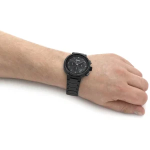 1514001 hugo boss watch men black dial metal stainless strap quartz battery analog chronograph one 9