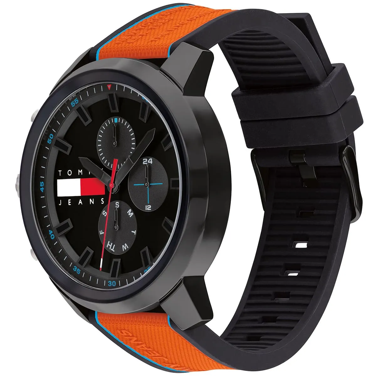 1710583 tommy hilfiger watch men black dial rubber orange strap quartz analog wynwood 2 1710583 tommy hilfiger watch men black dial rubber orange strap quartz analog wynwood 2