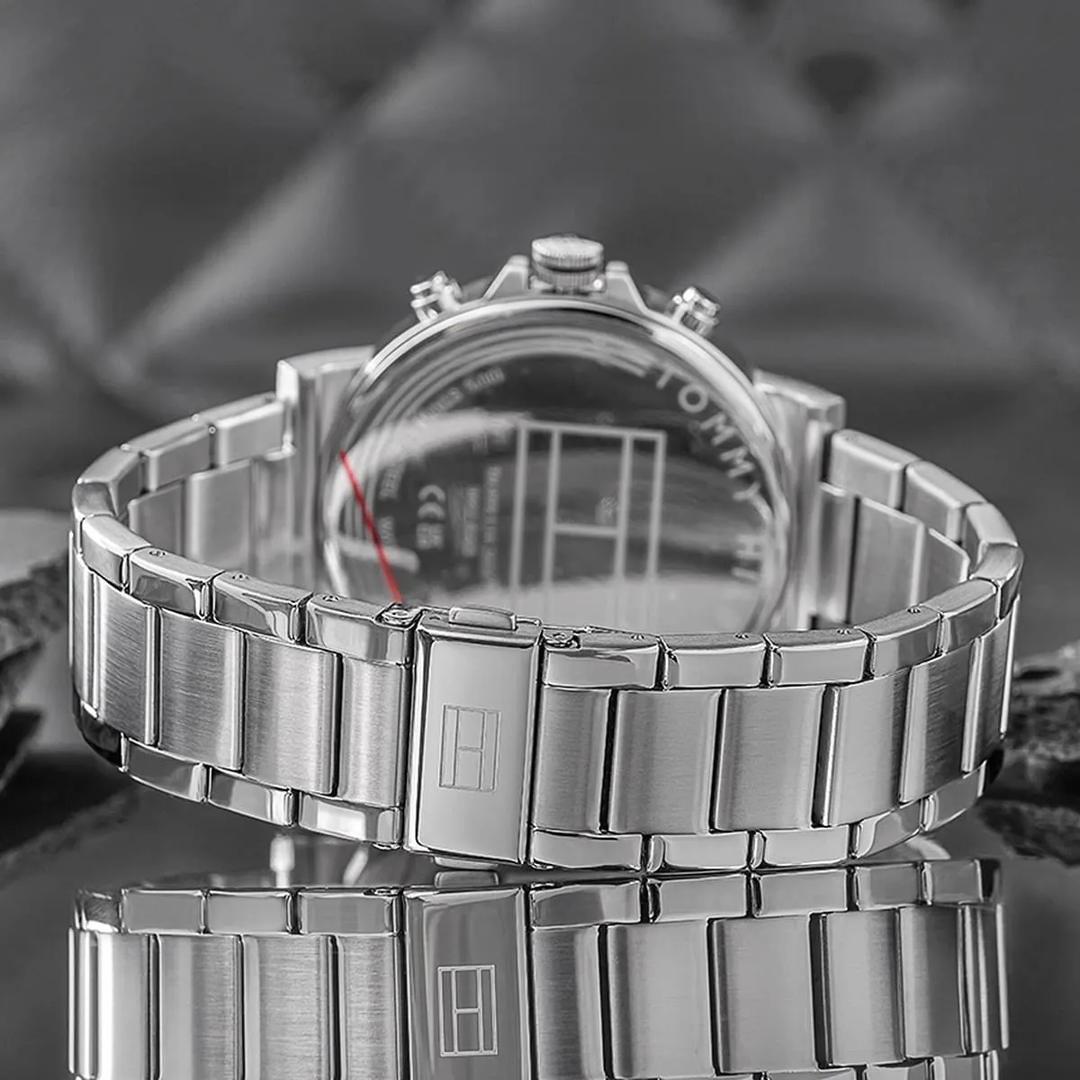 1710588 tommy hilfiger watch men blue dial metal stainless steel silver strap quartz battery analog tyson 7 1710588 tommy hilfiger watch men blue dial metal stainless steel silver strap quartz battery analog tyson 7